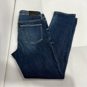 Express Slim Size 32 X 31 Blue Denim Jeans Pants Stretchy Zip Fly